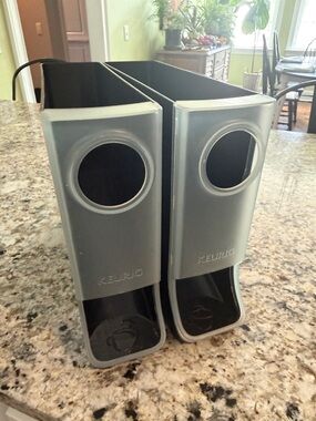 Keurig Silver and Black Dual K-Cup Pod Organizer